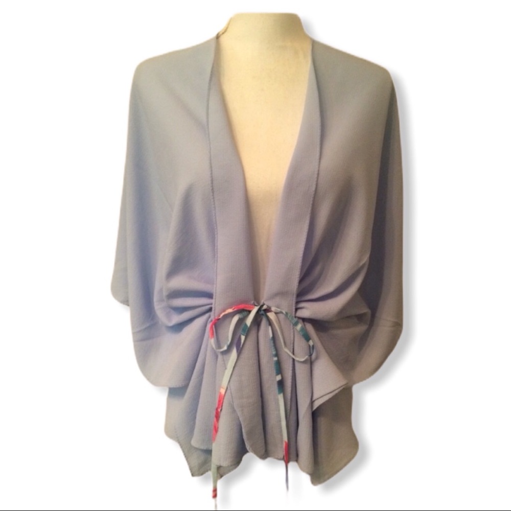 Kimono Top Light Blue New One Size